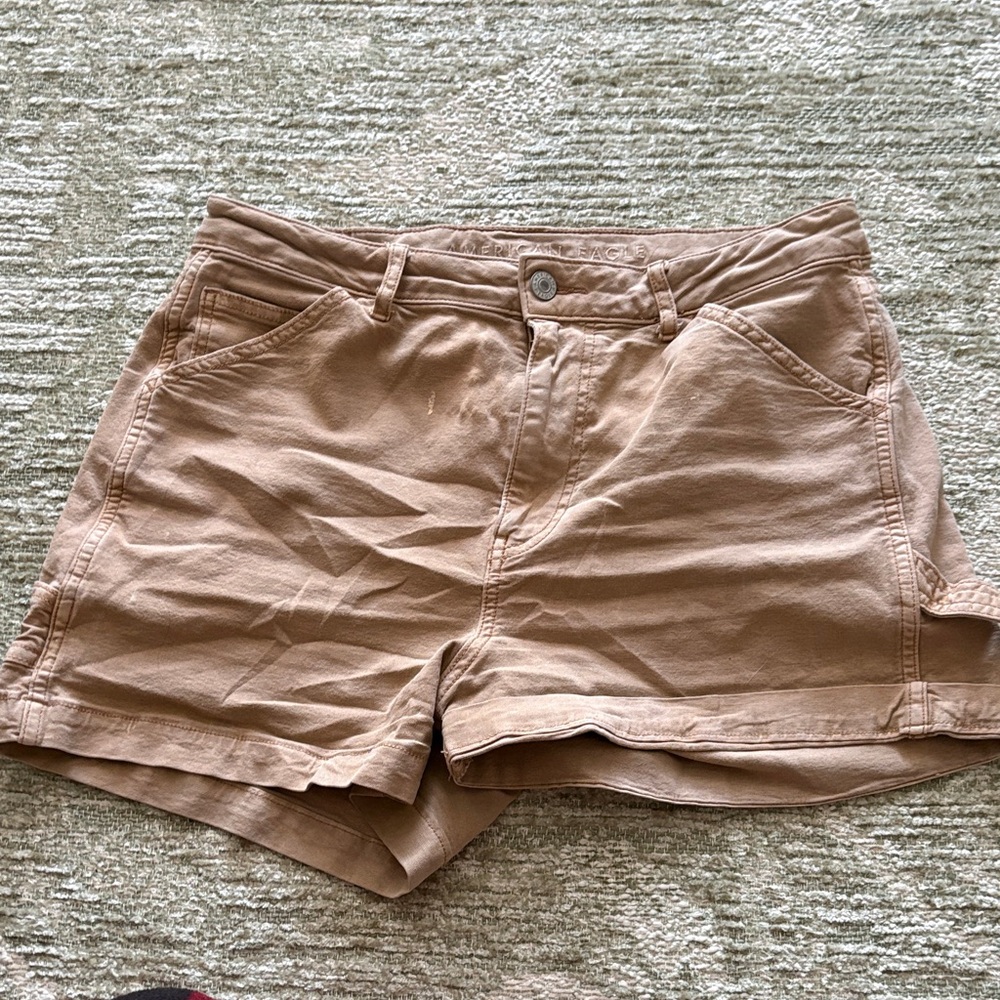 Women's American Eagle 905 Boyfriend Tan Short